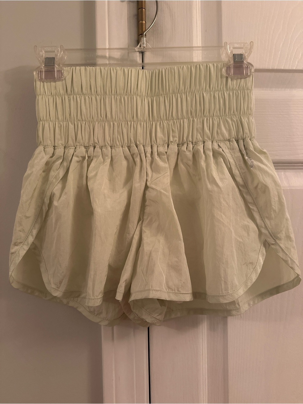 Free People Movement the Way Home Shorts in Whipped Lime- like new!!! Size small